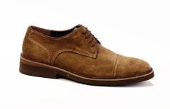 TASARIM KOYU BEJ Süet Ökçeli Eva Gizli Topuklu Ayakkabı