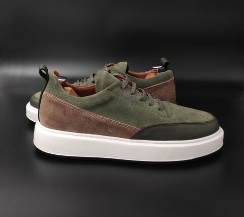 9546 HAKİ SÜET ARAJMAN BOYU UZATAN AYAKKABI