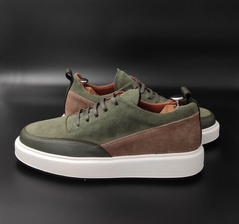 9546 HAKİ SÜET ARAJMAN BOYU UZATAN AYAKKABI