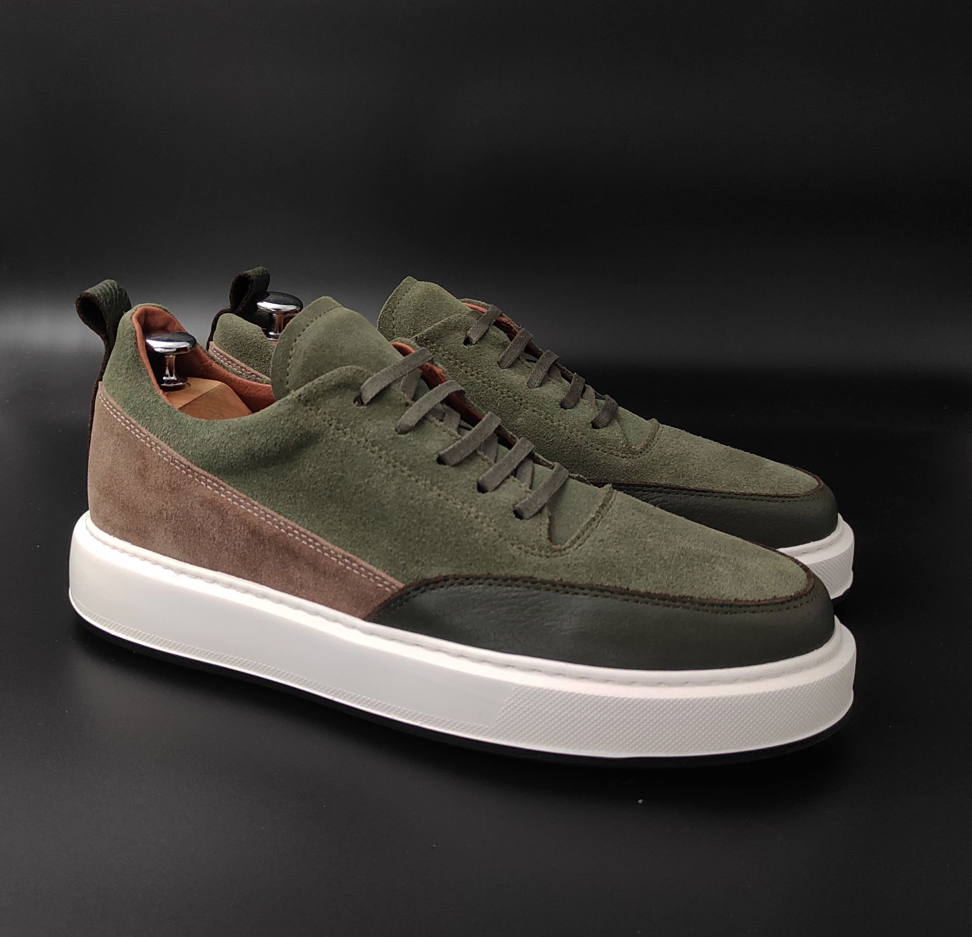 9546 HAKİ SÜET ARAJMAN BOYU UZATAN AYAKKABI